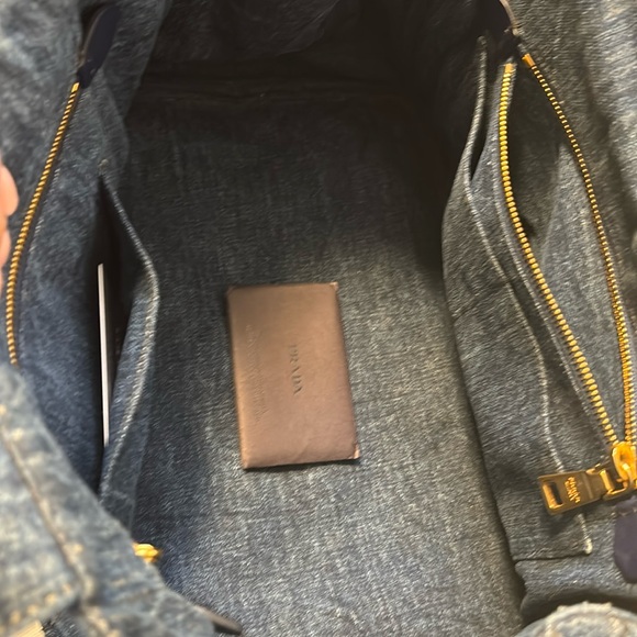 VGUC Denim Prada Tote ❌❌SOLD❌❌ - Picture 10 of 15